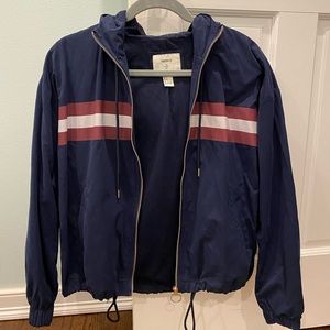 Forever 21 Navy Blue Windbreaker Jacket Size S